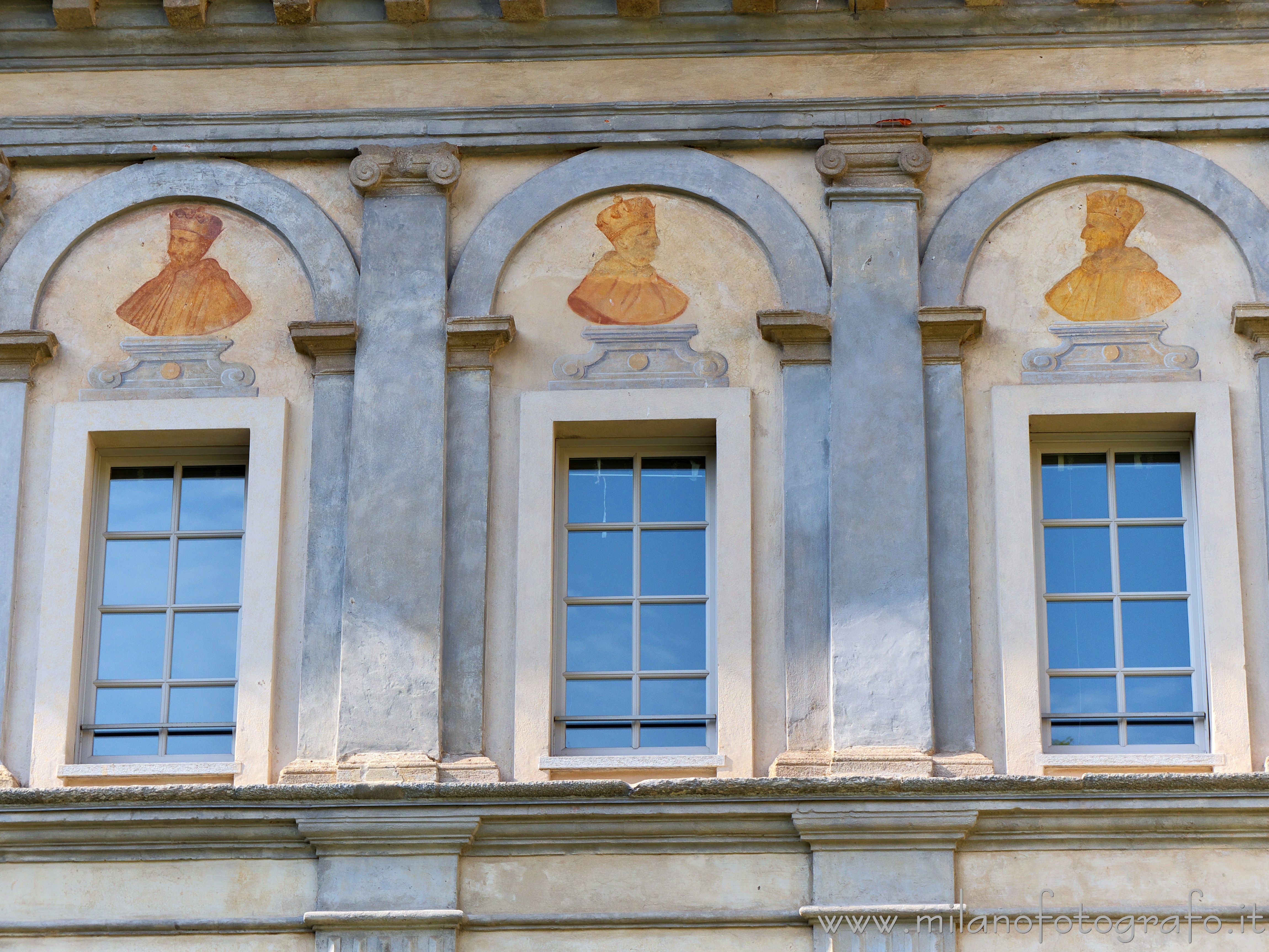 Milan (Italy) - Cloisters of San Simpliciano - Windows of the Cloister of the Two Columns